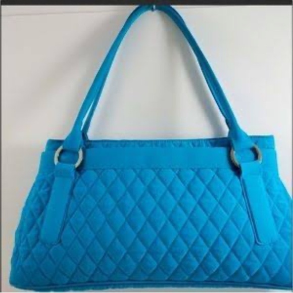 Vera Bradley Turquoise Quilted UnderShoulder Handbag - Picture 1 of 8